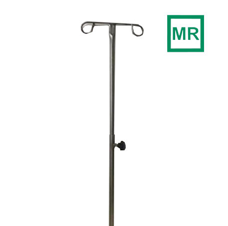 Non-magnet I.V pole for MR room use