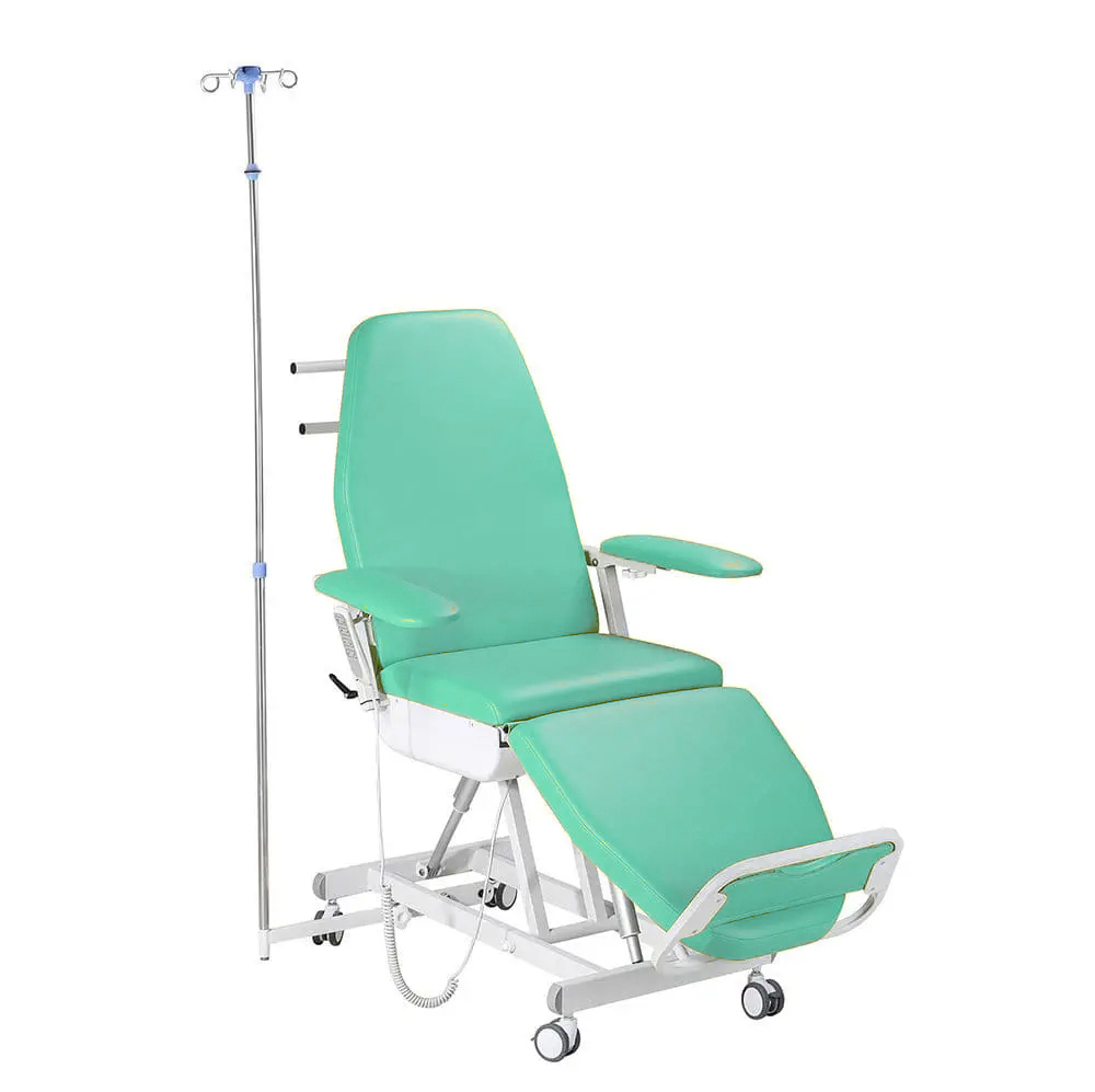 Electric blood donor chair with tendelenburg