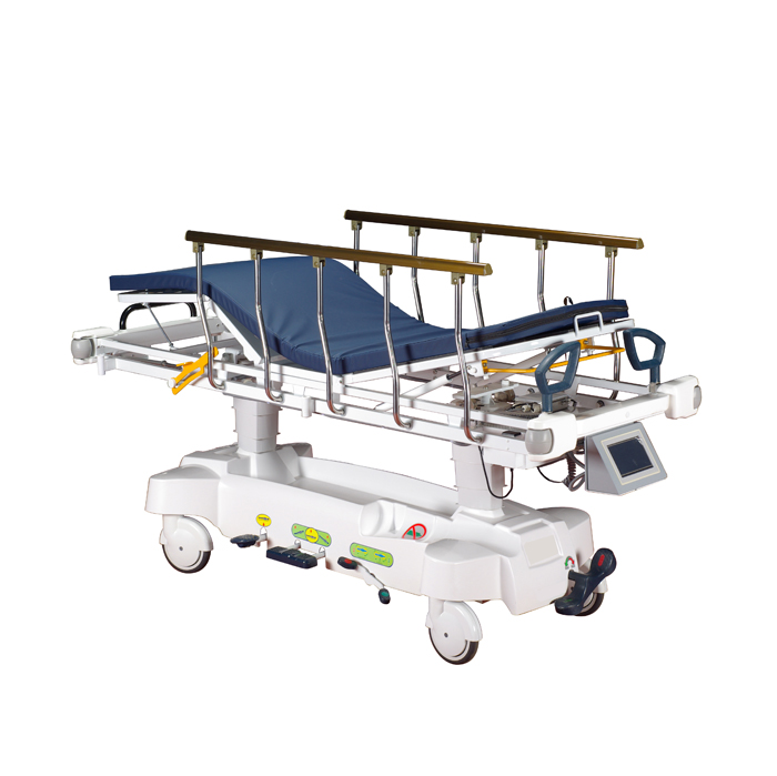 Radiolucent Hydraulic Stretcher with Weighing System