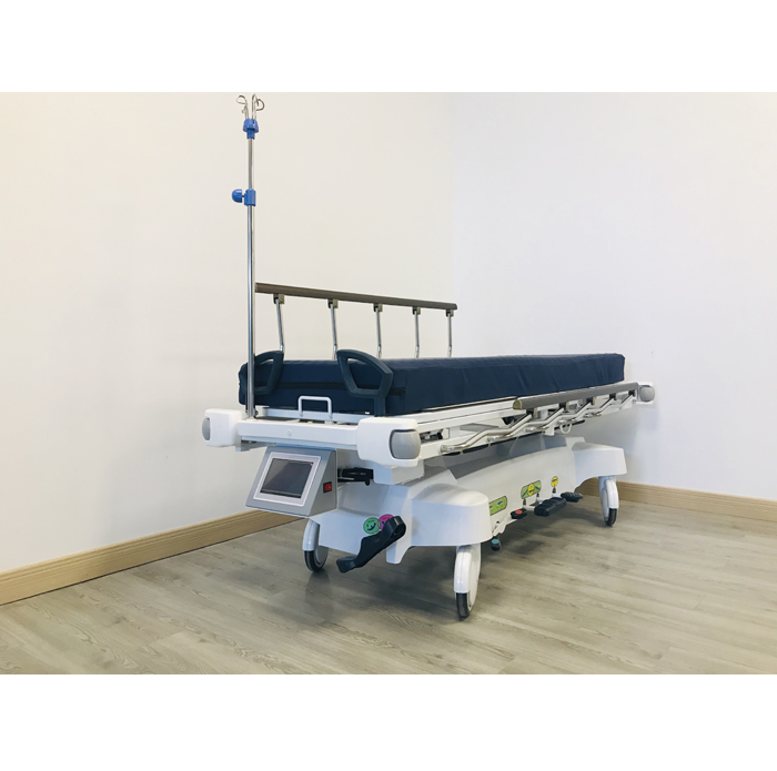 Radiolucent Hydraulic Stretcher with Weighing System