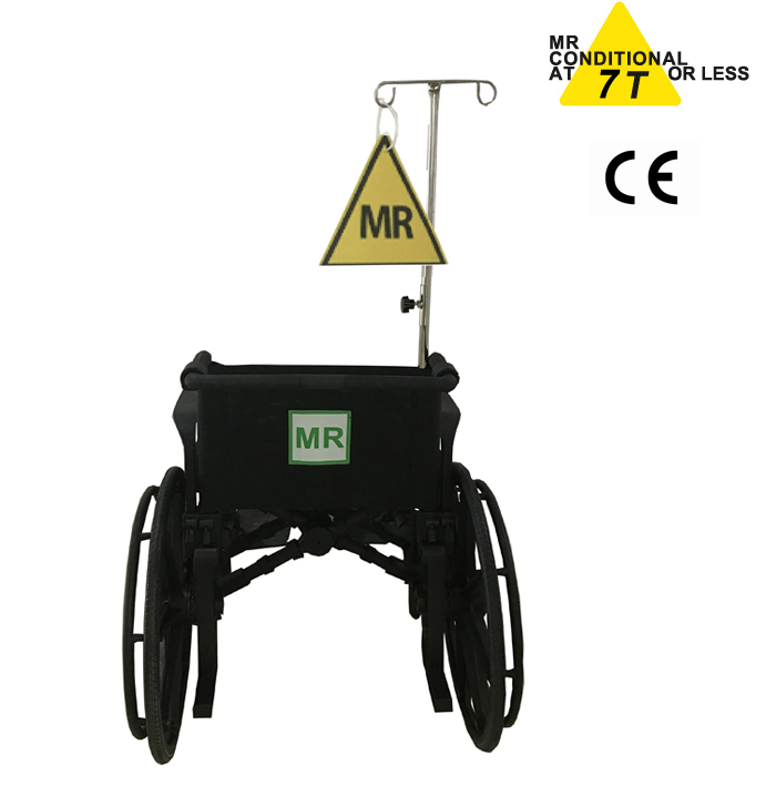 China MRI compatible wheelchair / plastic material/ suitable for 3.0T MR room