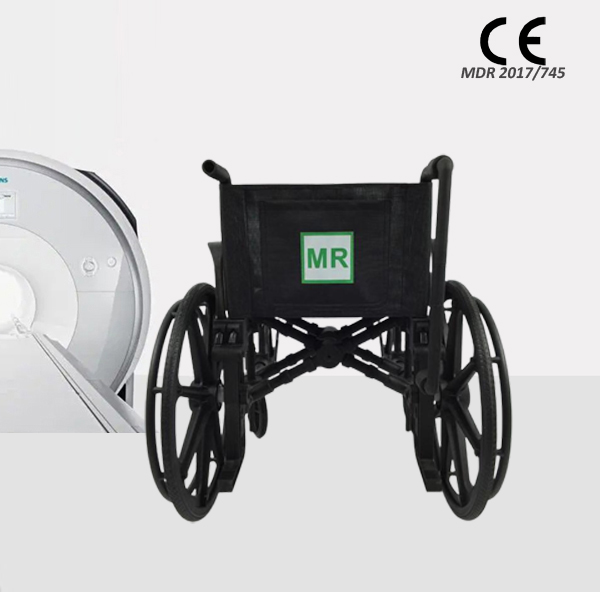 Non-magnetic wheelchair/MRI compatible wheelchair for MR room/ for 1.5T and 3.0T MR equipment