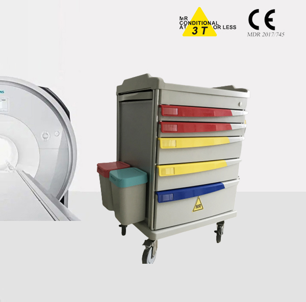 MRI compatible emergency cart/ Plastic material