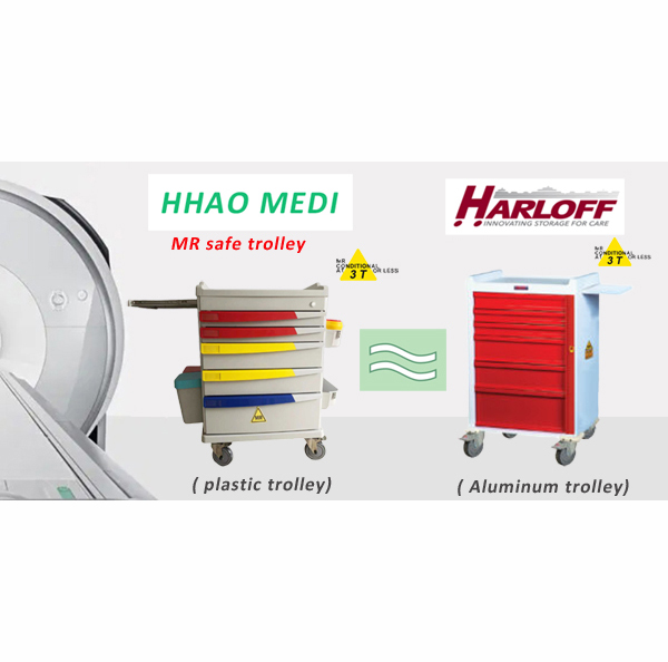 MRI compatible emergency cart/ Plastic material