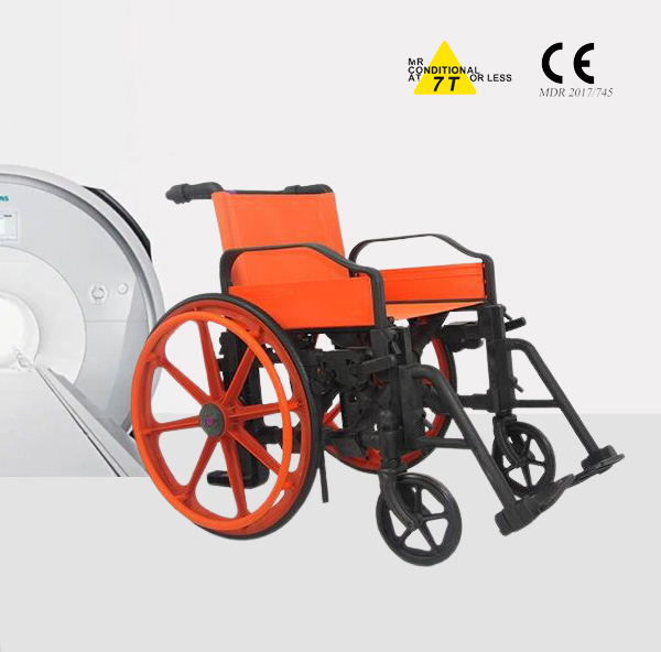 China  low price MR plastic wheelchair suitable for 3.0T MR room