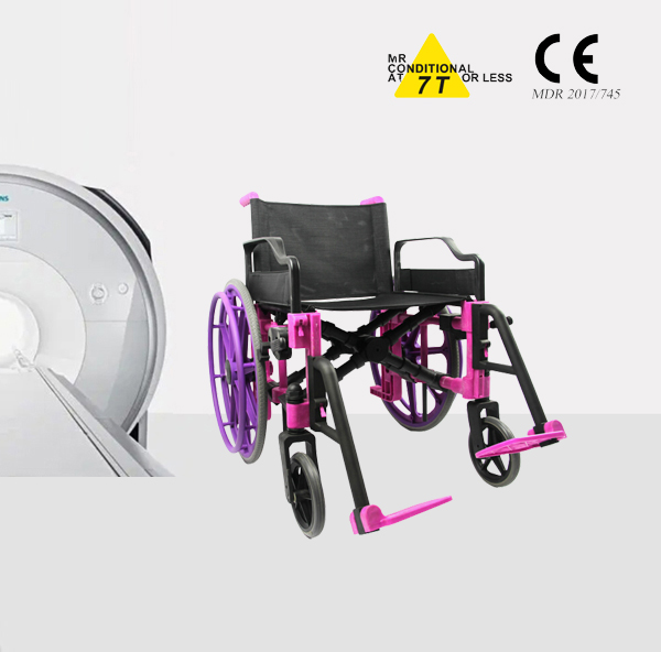 China MR plastic wheelchair for 1.5T and 3.0T MR system