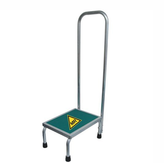 MRI Non-Ferromagnetic Step Stool with Handrail