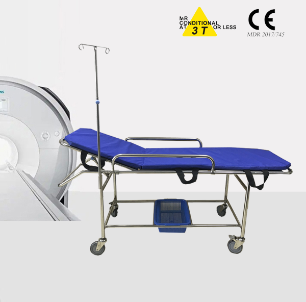 China MRI compatible stretcher trolley manufacturer for in Magnetic Resonance Room/MRI