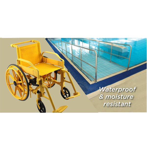 Aquatic Wheelchair for pool access, water spa, hydrotherapy treatment