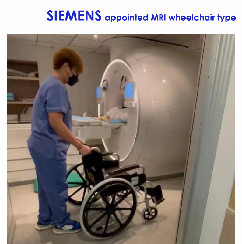 China nonmagnetic MRI compatible wheelchair for MRI room use