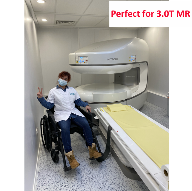 China MRI plastic wheelchair for use in Magnetic Resonance Room/MRI
