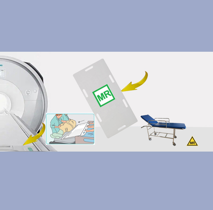 MRI Plastic Transfer Board for MRI room use/ MR conditional to 1.5T, 3.0T and 7.0T