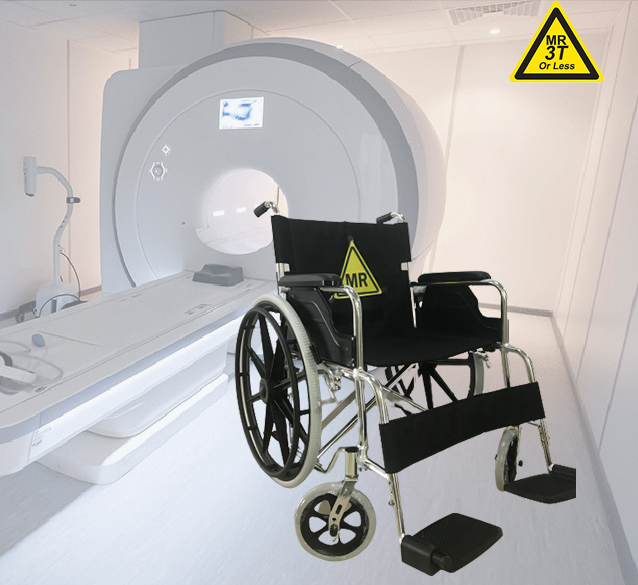 NON FERROMAGNETIC MRI WHEELCHAIR for 1.5T and 3.0T