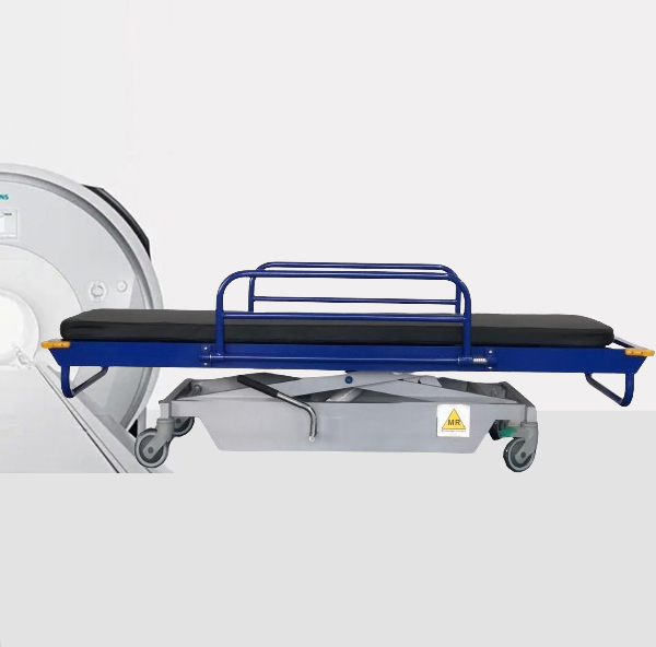 China MRI stretcher trolley height adjustable producer for 1.5T and 3.0T MR room use