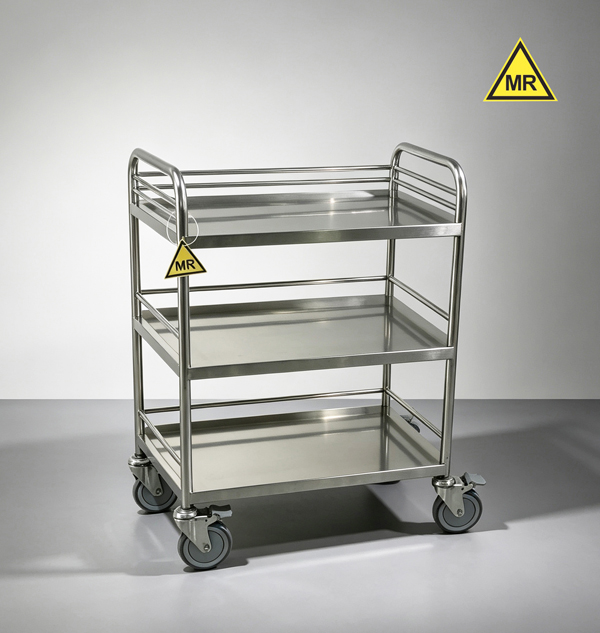 MRI compatible instrument trolley for 1.5T and 3.0T MR system